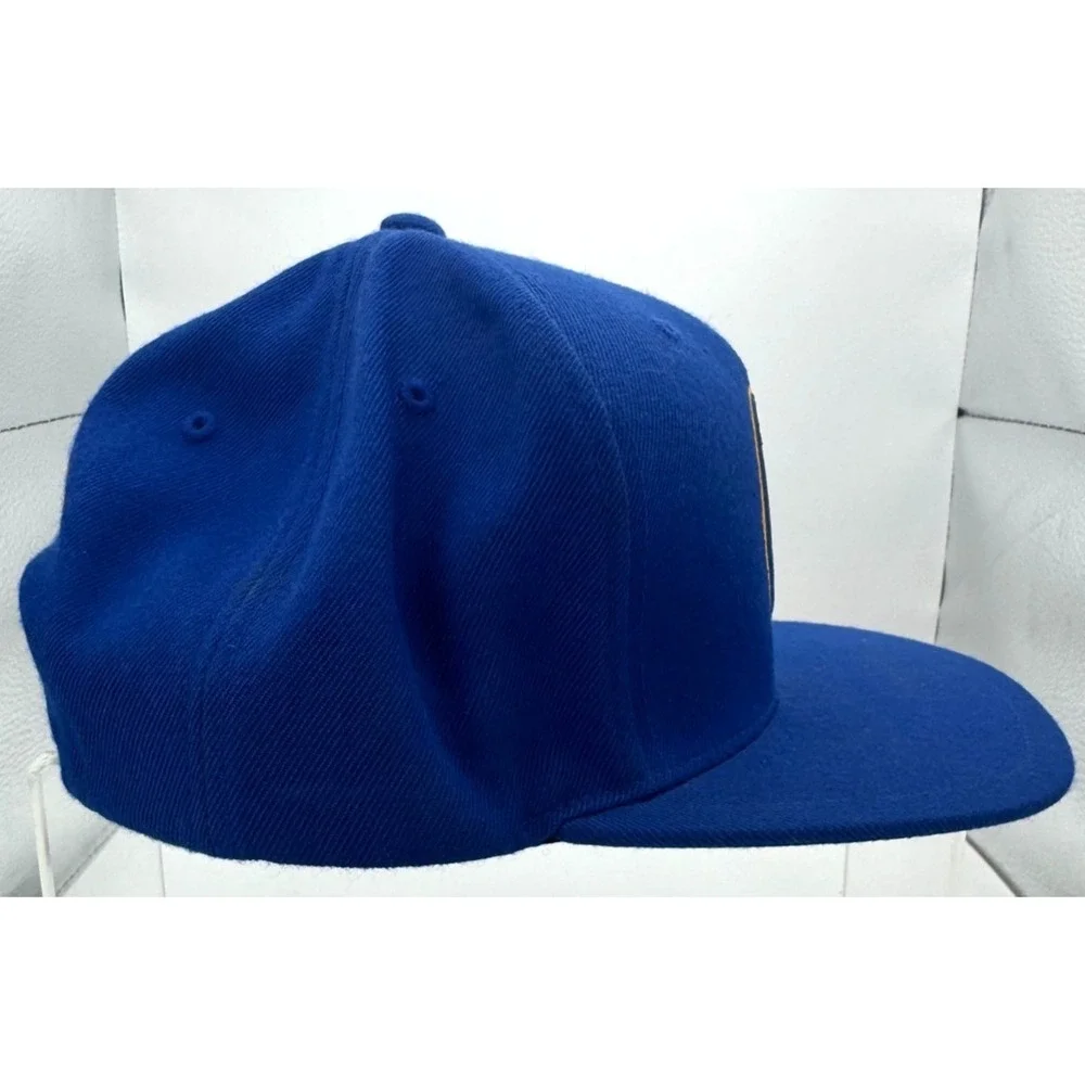 Mitchell & Ness Golden State Warriors Snapback Hat Blue Adjustable NZP73